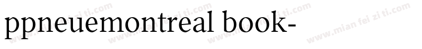 ppneuemontreal book字体转换
